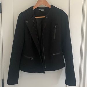 Vince Wool Boucle Moto Jacket size 6